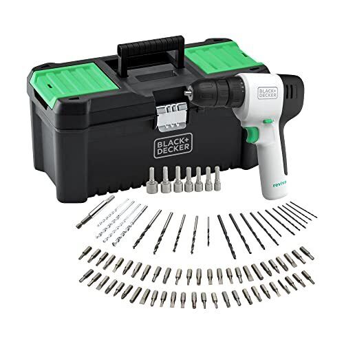 BLACK+DECKER Reviva REVDD12C Trapano Avvitatore a Batteria 12V con (S9O)