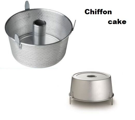 Stampo Ruoto Chiffon Cake Angel Ciambella Americana cm 24 Alluminio con Piedini