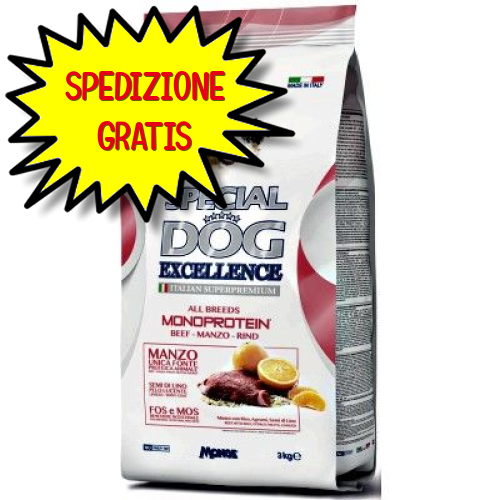 SPECIAL DOG EXCELLENCE CROCCHETTA MONOPROTEICO ALL BREED ADULT MANZO 3 KG