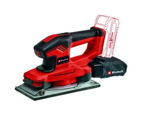 EINHELL Levigatrice Orbitale a Fogli 18 V 11000 Giri/min 22000 OPM Nero e Rosso