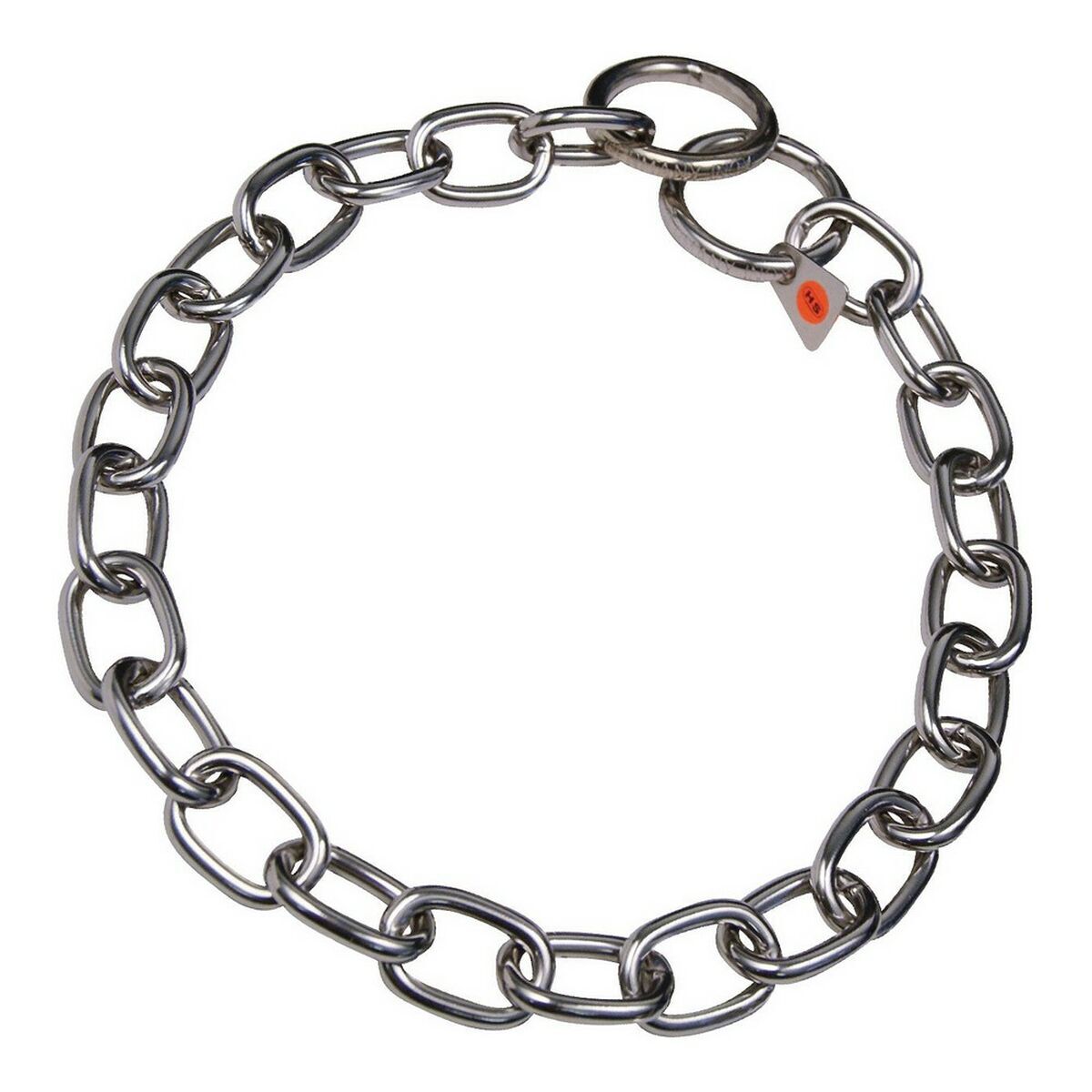Collare per Cani Hs Sprenger Argentato 4 mm Maglie Semilungo [69 cm]