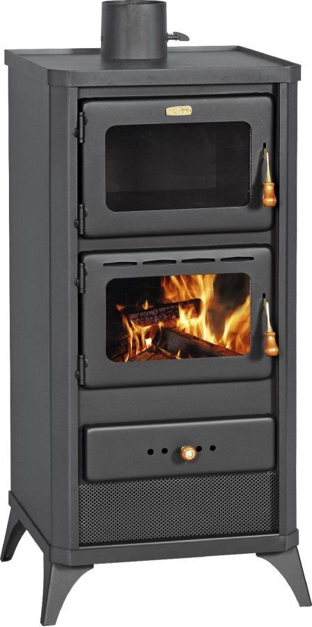 NBrand Stufa a Legna in Ghisa con con Forno 12 Kw Fime
