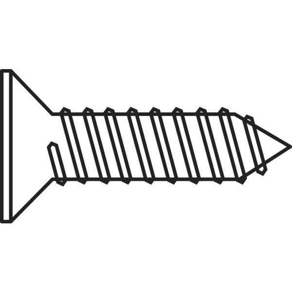 Toolcraft 194665 hc2,99,5 d7982a2k viti a testa svasata per lamiera 2.9 mm 9.5