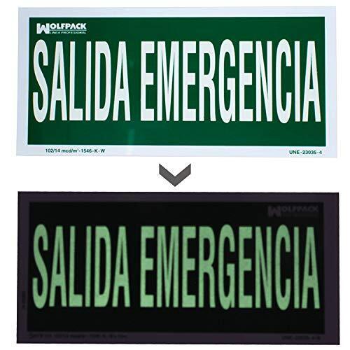 Cartel Salida De Emergencia 15x30 cm.