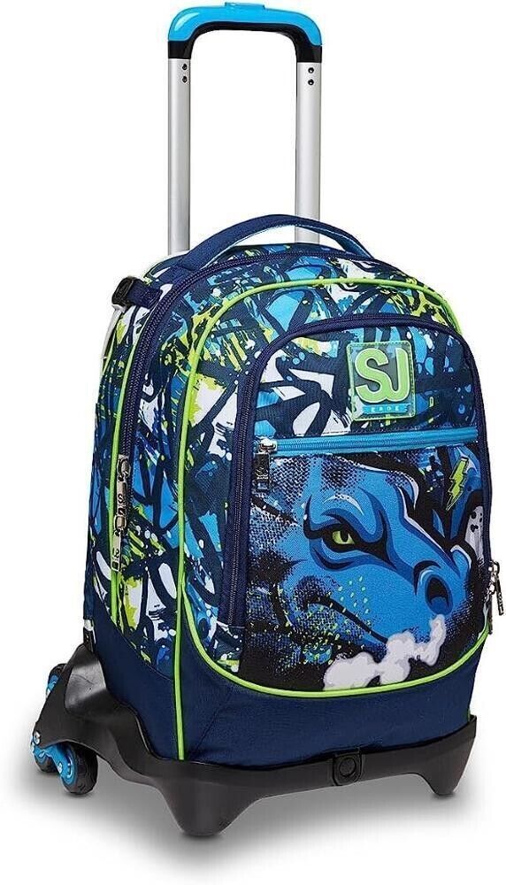 TROLLEY SCUOLA JACK 3WD+ SJ GANG DRUGGY BOY ZAINO STACCABILE CON RUOTE