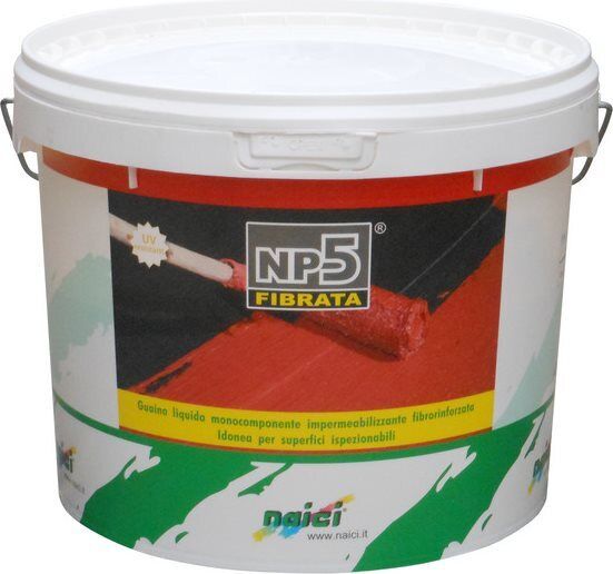 Naici Guaina Liquida Impermeabilizzante Monocomponente colore Rosso 20 Kg NP5