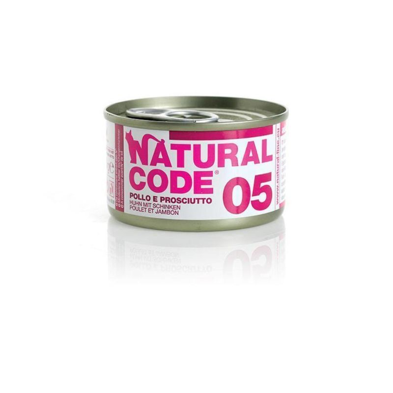 Natural code 05 pollo e prosciutto 85gr