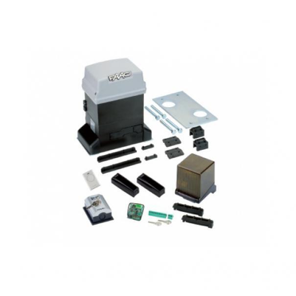 Kit automazione cancello scorrevole, motore elettrico FAAC PRATICO KIT 230V SAFE