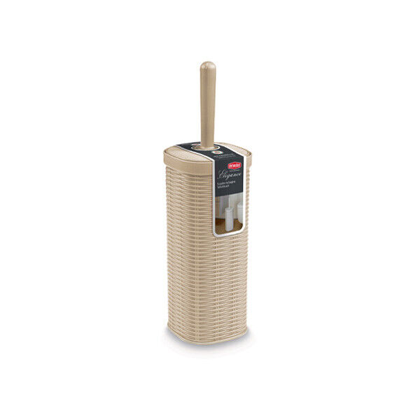 Portascopino Scopino Bagno WC Effetto Ratten Colore Cachemire Linea Elegance