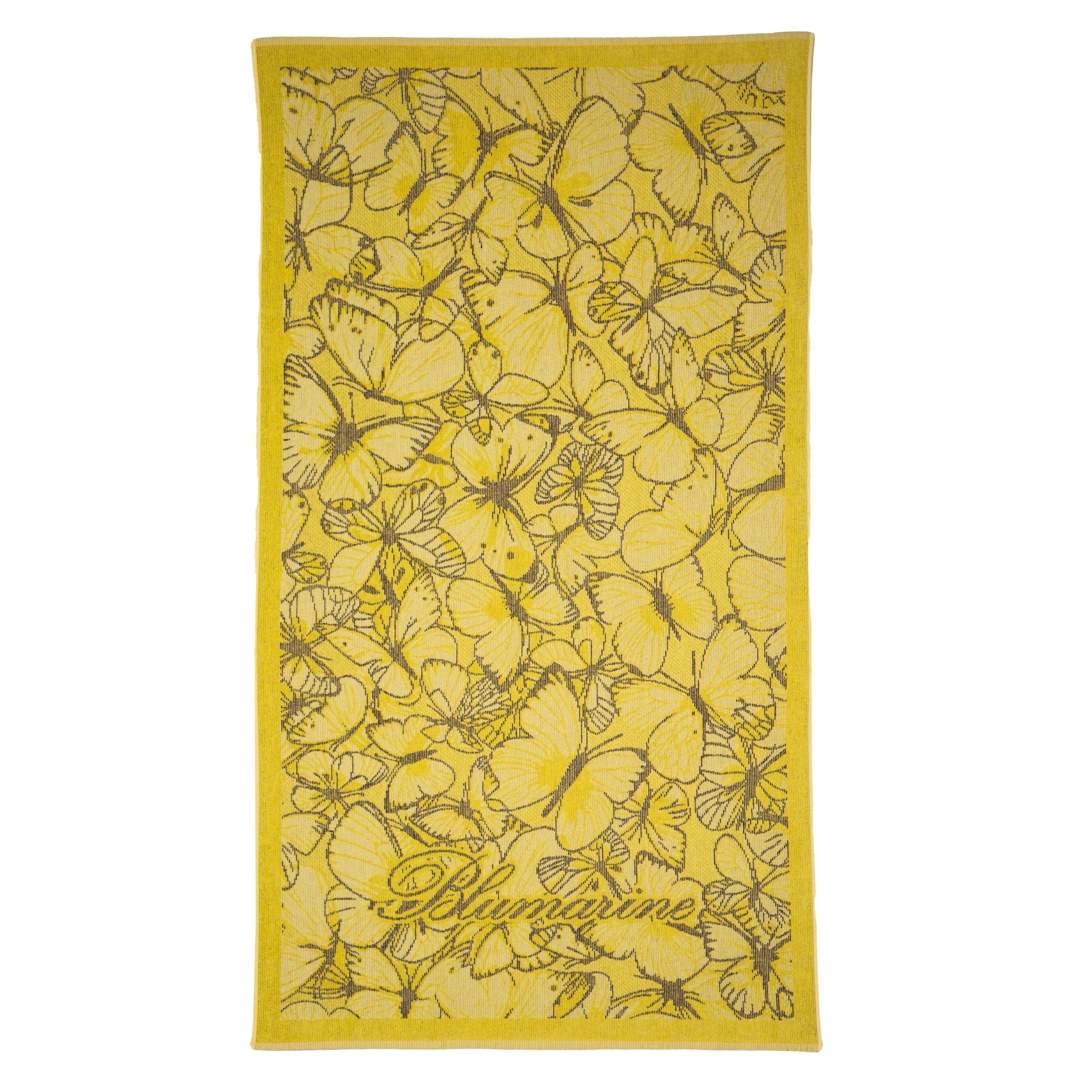 Teli Telo Mare Grande in Spugna Blumarine Tailor Stampato Giallo