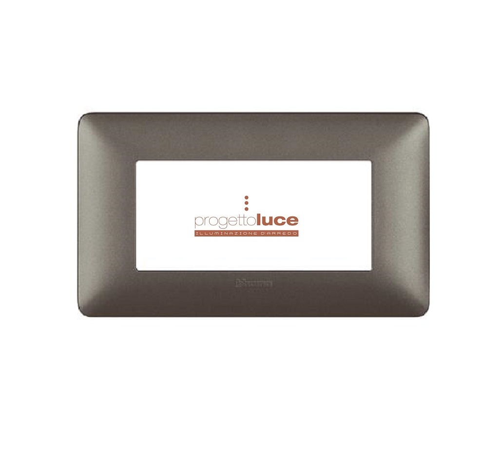 BTICINO MATIX placca 4 moduli posti iron AM4804MIR