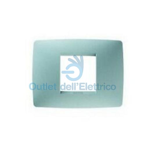 GEWISS PLACCA ONE 3 POSTI VERDE ACQUA GW16103VV CHORUS