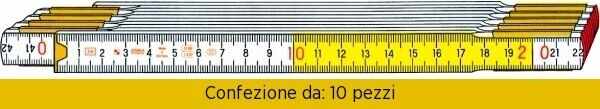 STABILA Doppio Metro Bianco / Giallo / 717 Pezzi 10 BLGHU2130