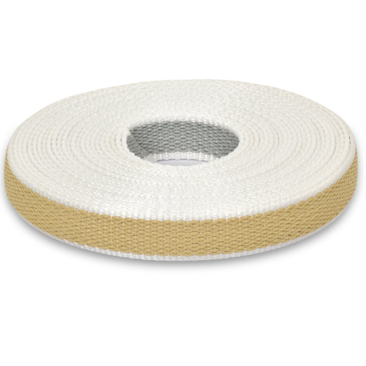 Cintino in rafia per tapparelle avvolgibili persiane, 22mm - 5,5mt, beige/grigio