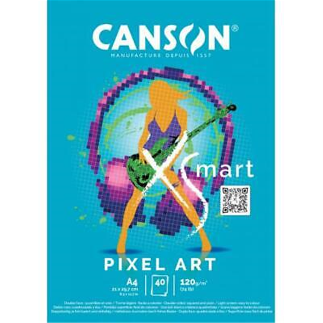 Blocco Xsmart 21x29,7 Cm (a4) Pixel Art | Canson