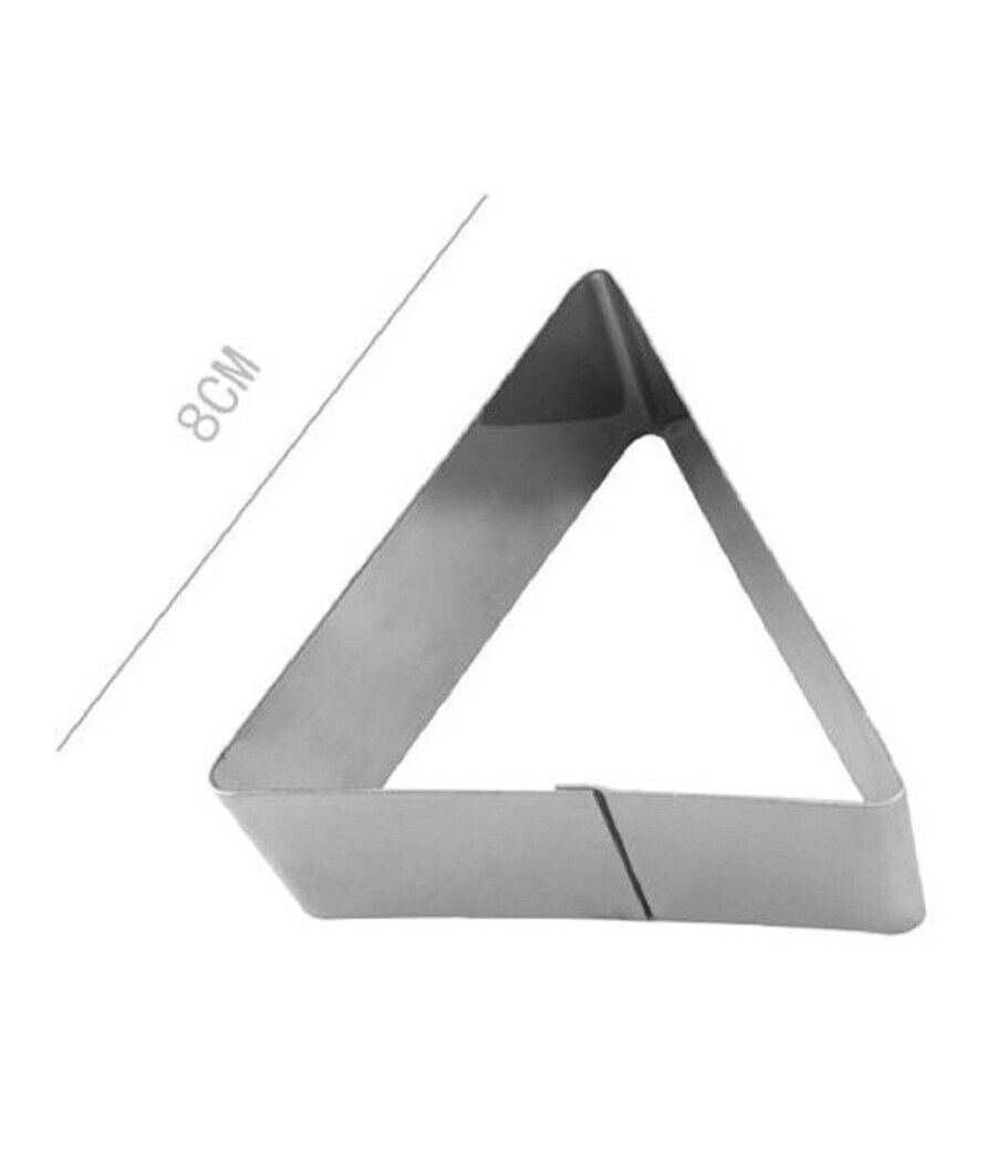 Set 6 Pezzi Forme Stampi Stampo Per Dolci Torte Biscotti Triangolari 8 Cm 98923