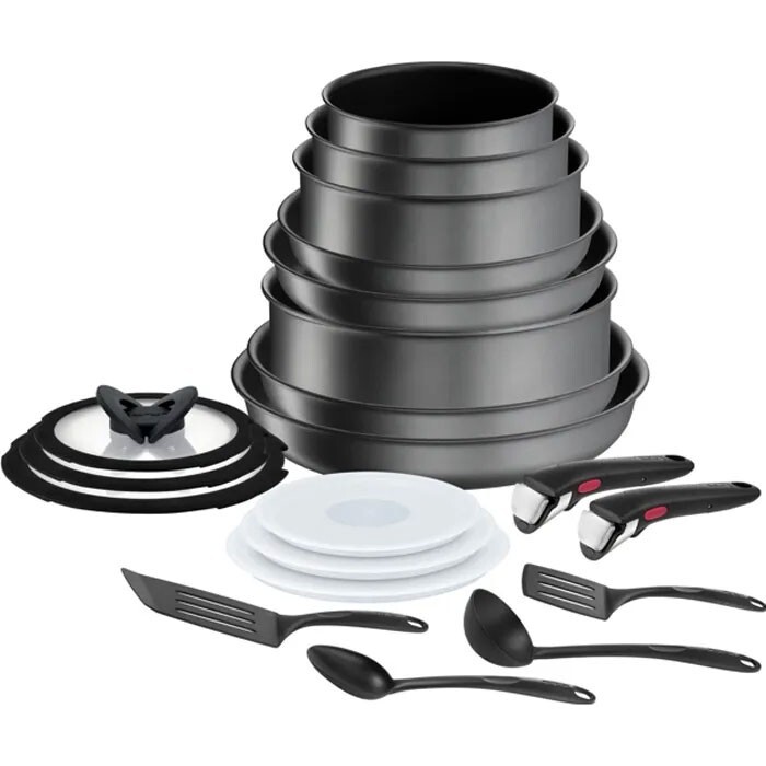 Batteria Cucina Induzione Tefal Ingenio 20 Pezzi Padelle L7619402 Fr