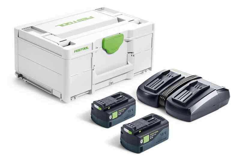 Festool Set Energia SYS 18V 2x5,0 Batteria 18V e caricatore TCL 6 DUO 577707
