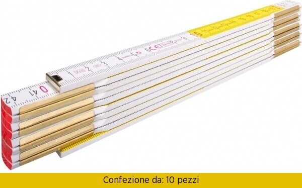 STABILA Doppio Metro Bianco / Giallo / 617 W Pezzi 10 BLGHU2108