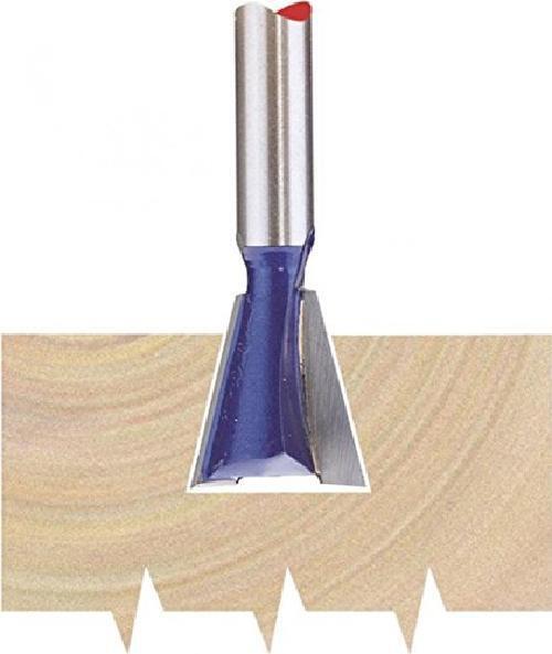 Draper 75346 1 4  Dovetail 14Mm Dia. Tct Router Bit
