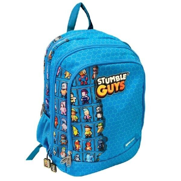 STUMBLE GUYS Zaino Scuola Dream All Blue By Tinta Unita
