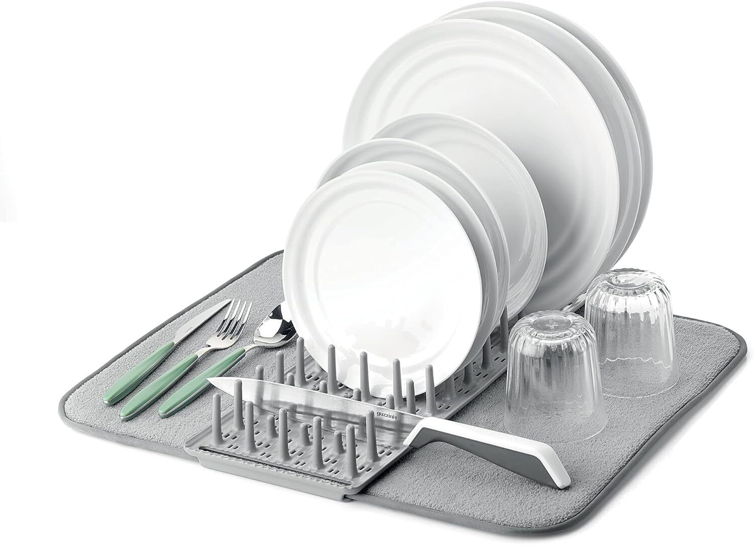 GUZZINI SCOLAPIATTI CON TAPPETINO 'DRY&SAFE' 'ORGANIZATION' GRIGIO, ACCESSORI C