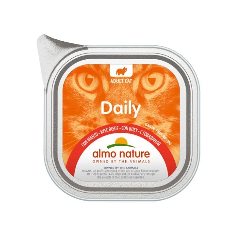 Almo nature cat daily manzo 100gr