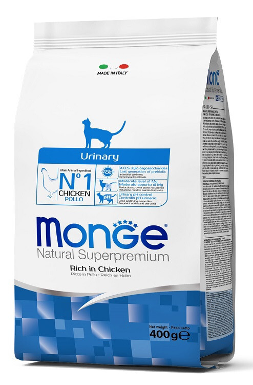 Monge Natural Superpremium Urinary per Gatto Ricco di Pollo da 400 gr