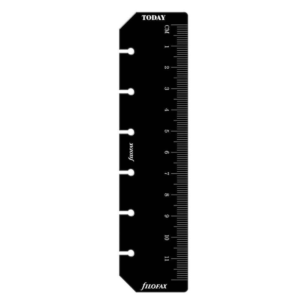 Filofax Pocket Ruler/Page Marker (Black)