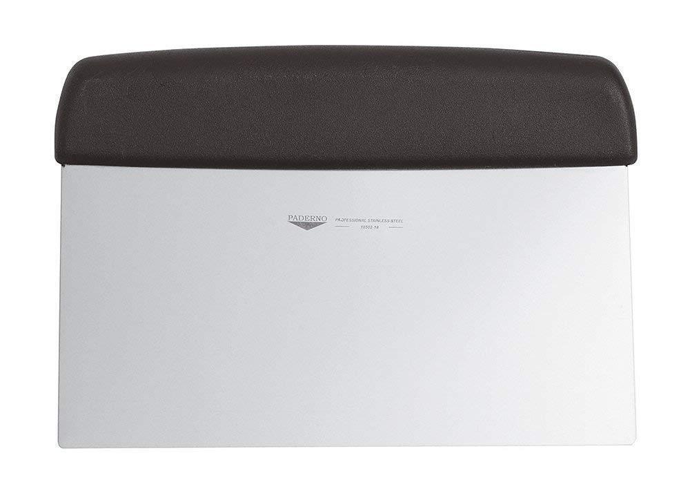 SPATOLA PIZZA RASCHIA 18 CM. ACCIAIO INOX PANETTI PIZZERIA PROFESSIONALE PADERNO