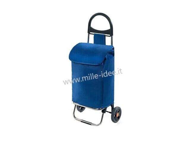 CARRELLO TROLLEY SPESA AURORA 2 RUOTE CON CATARIFRANGENTE STRUTTURA100%ALLUMINIO