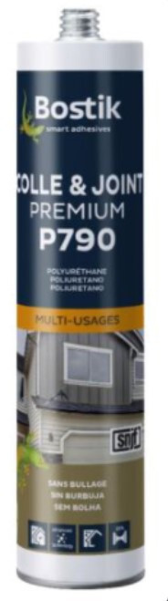 Mastic Colla Poliuretano Multi Uso Multiuso Nero P790 Bostik
