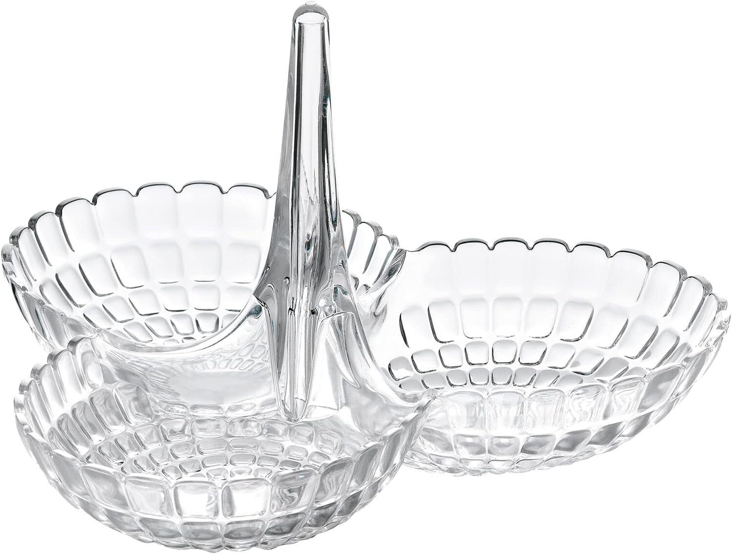 GUZZINI Antipastiera Singola TIFFANY Trasparente in Plastica Ciotola Centrotavol