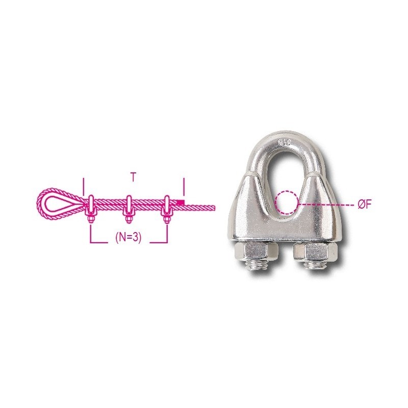 MORSETTI INOX AISI 316 MM12-13 (1/2) 8216