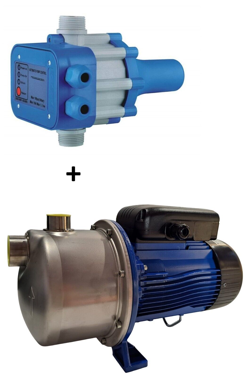 ELETTROPOMPA LOWARA BGM7/C E2 + PRESSCONTROL 2,2BAR HP 1 AUTOADESCANTE