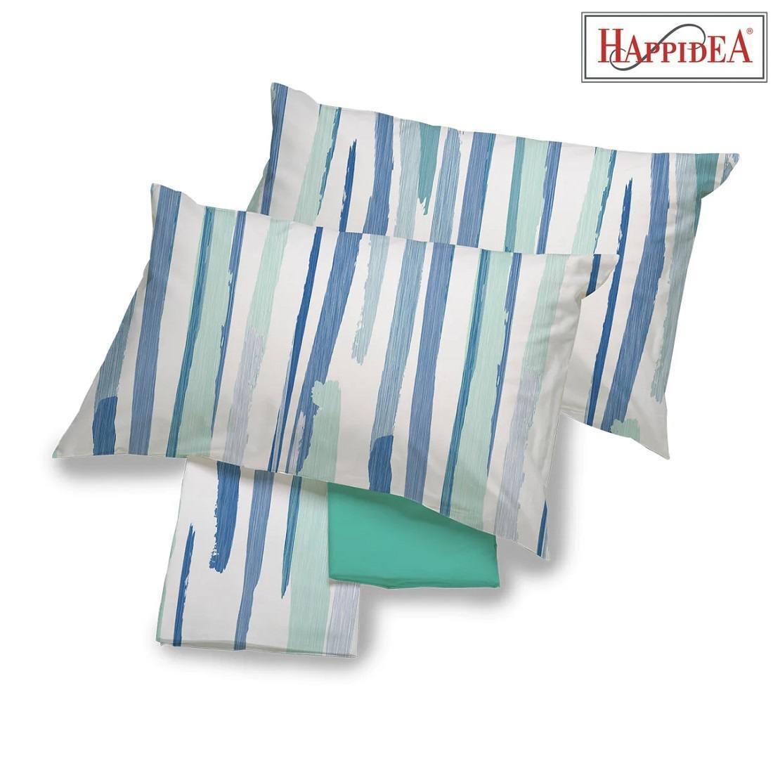 Lenzuola Happidea Lenzuola Matrimoniale Onda Blu Made In Italia