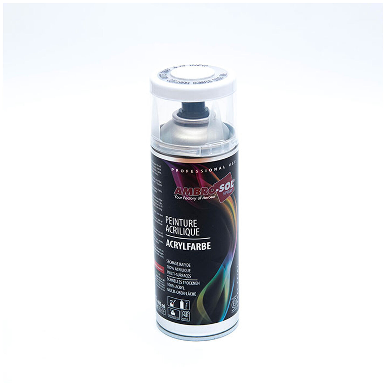 Bomboletta Di Vernice Spray Acrilica 400Ml Bianco Traffico RAL 9016