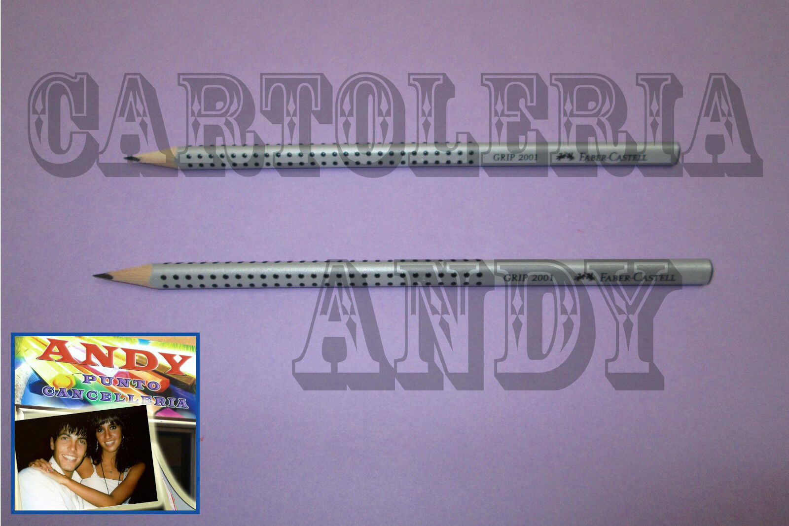 MATITA GRIP 2001 - HB - TRIANGOLARE - (2 PEZZI) - FABER-CASTELL - COD. 11 70 00