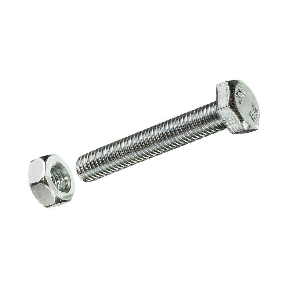 Scatola L 50 Pz. Vite Metrica Cab Hex + Dado Zinco M 6X10MM Fadix