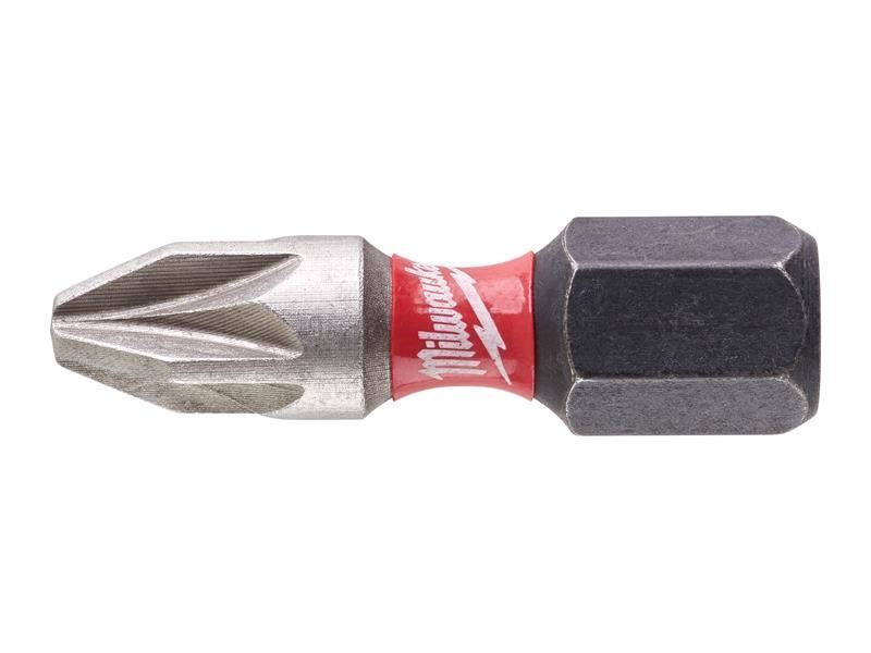 Milwaukee Power Tools - Punte SHOCKWAVE™ Impact Duty PZ2 x 25 mm (confezione 2)
