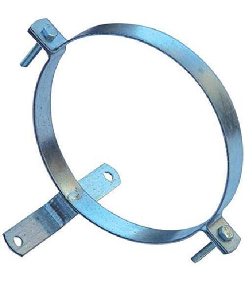 WOLFPACK 22010034 Abrazadera Para Tubo Estufa Galvanizado Con Soporte 150mm