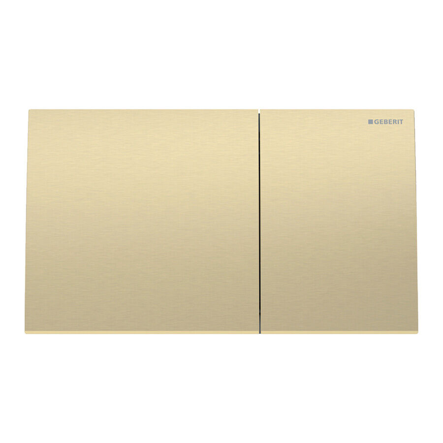 Placca Geberit Sigma 70 Inox Ottone Doppio Tasto | 115.622.QF.1