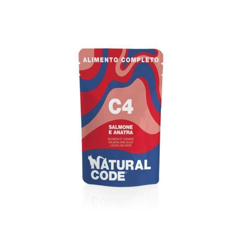 Natural code C4 salmone e anatra 70gr
