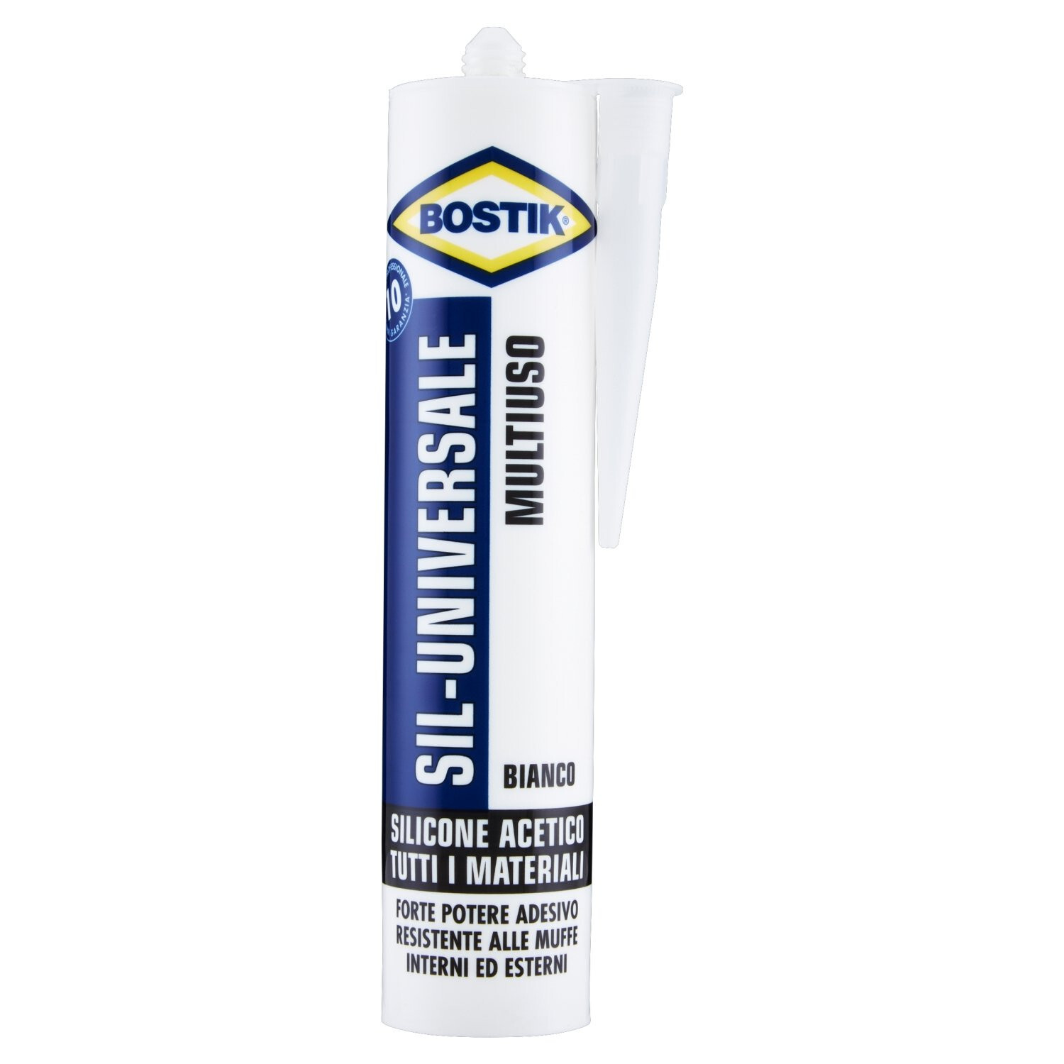 SILICONE UNIVERSALE BIANCO ACETICO MULTIUSO INTERNO ESTERNO 280 ML BOSTIK