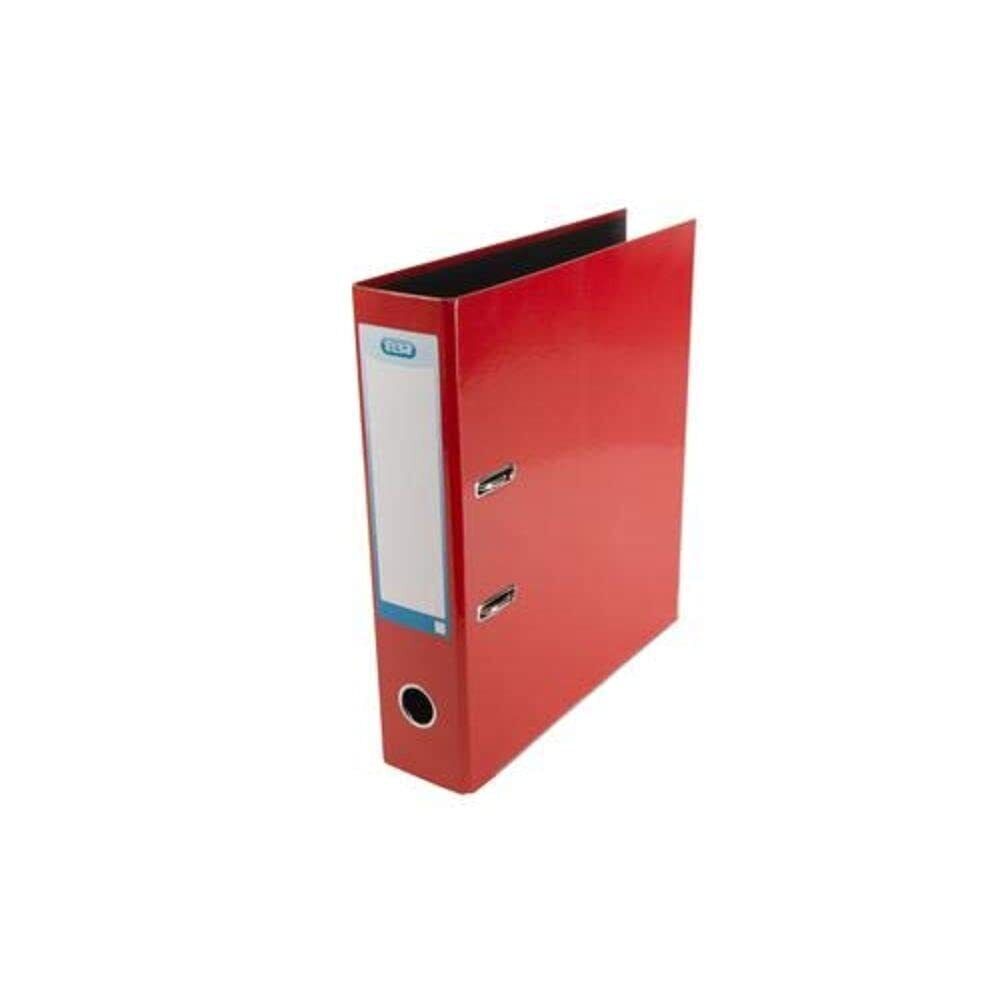 Elba Lever Arch File, A4, 70mm Spine, Laminated Paper On Board, Red