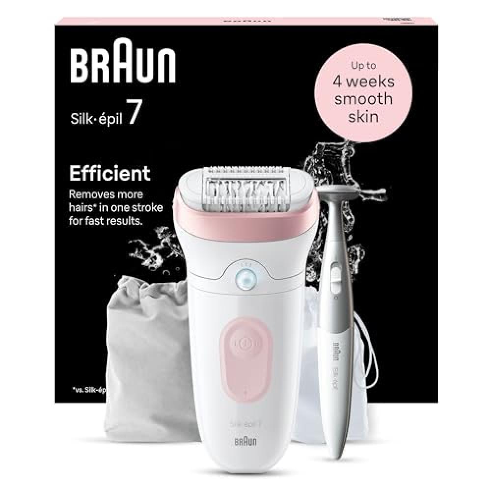Braun Silk-épil 7 Depilatore Donna, Epilatore Elettrico Donna Con Testina Ampia
