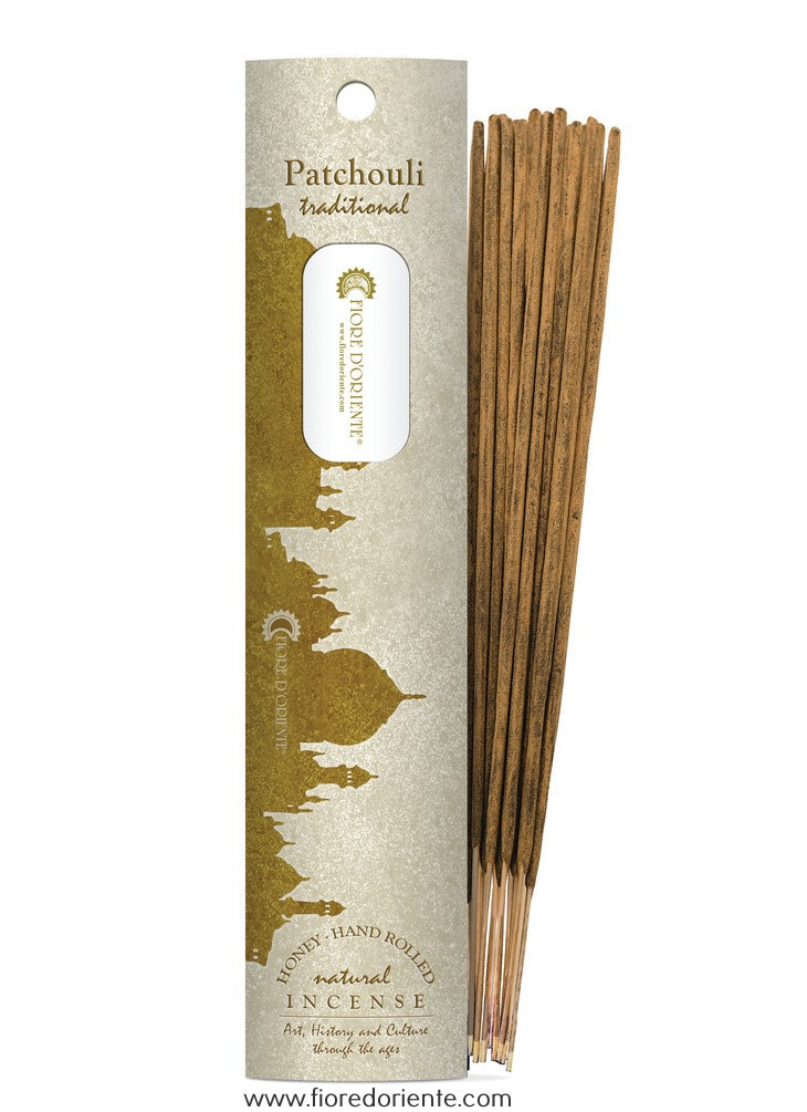 Patchouli Traditional Incense, Incenso Naturale, 10 Bastoncini