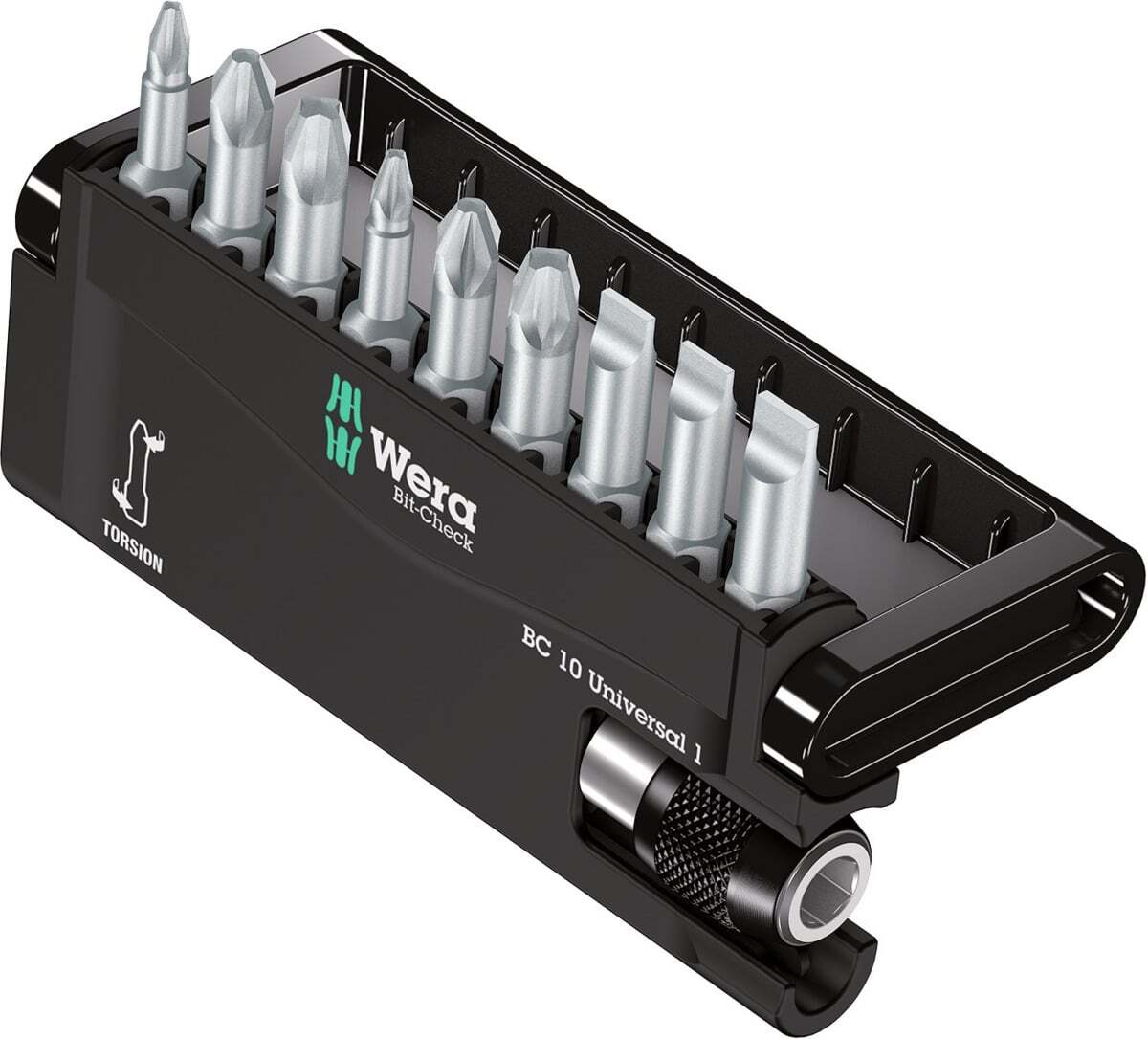 WERA - Set di bit 10 pezzi, con zona di torsione