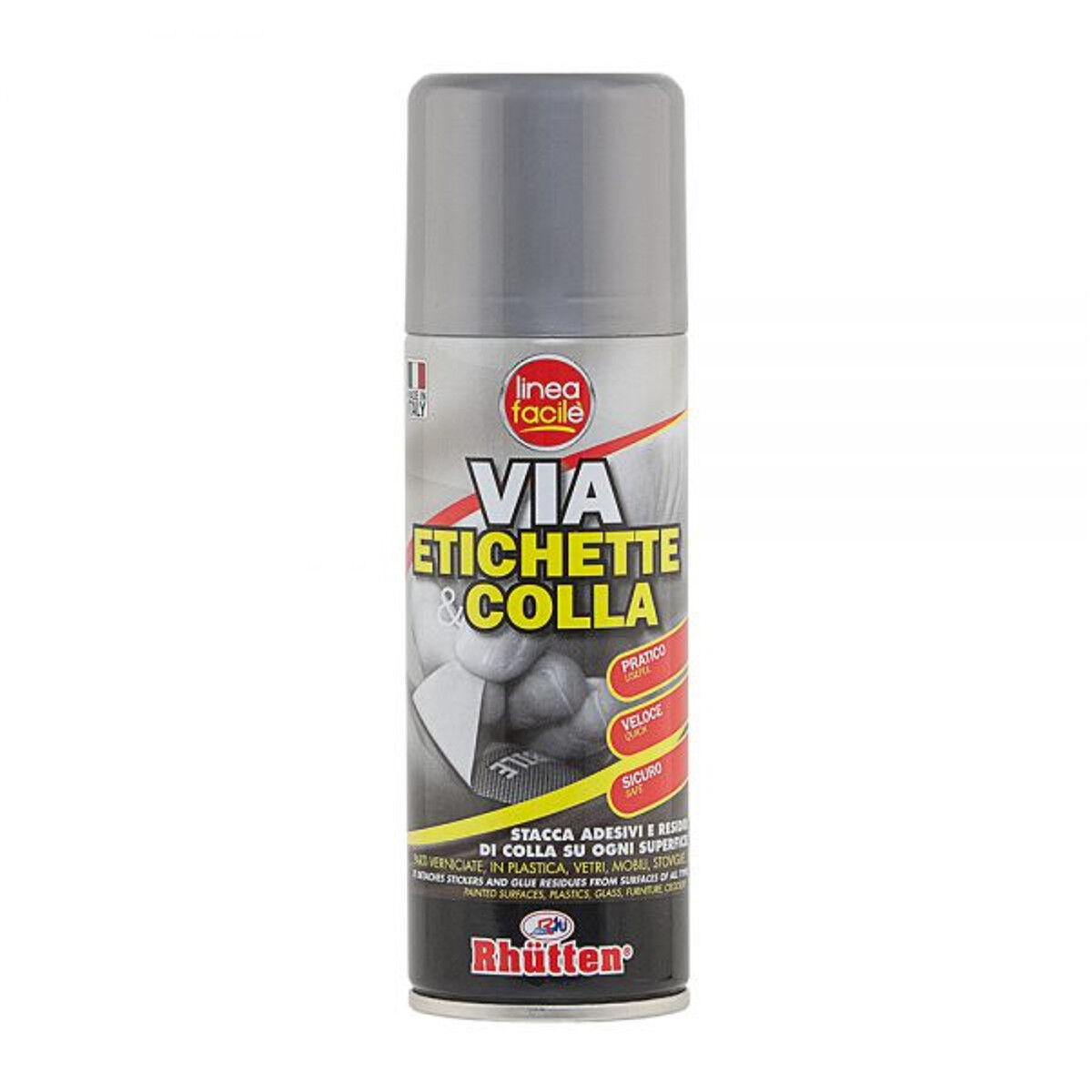 RHUTTEN via etichetta e colla stacca adesivi 200 ml spray