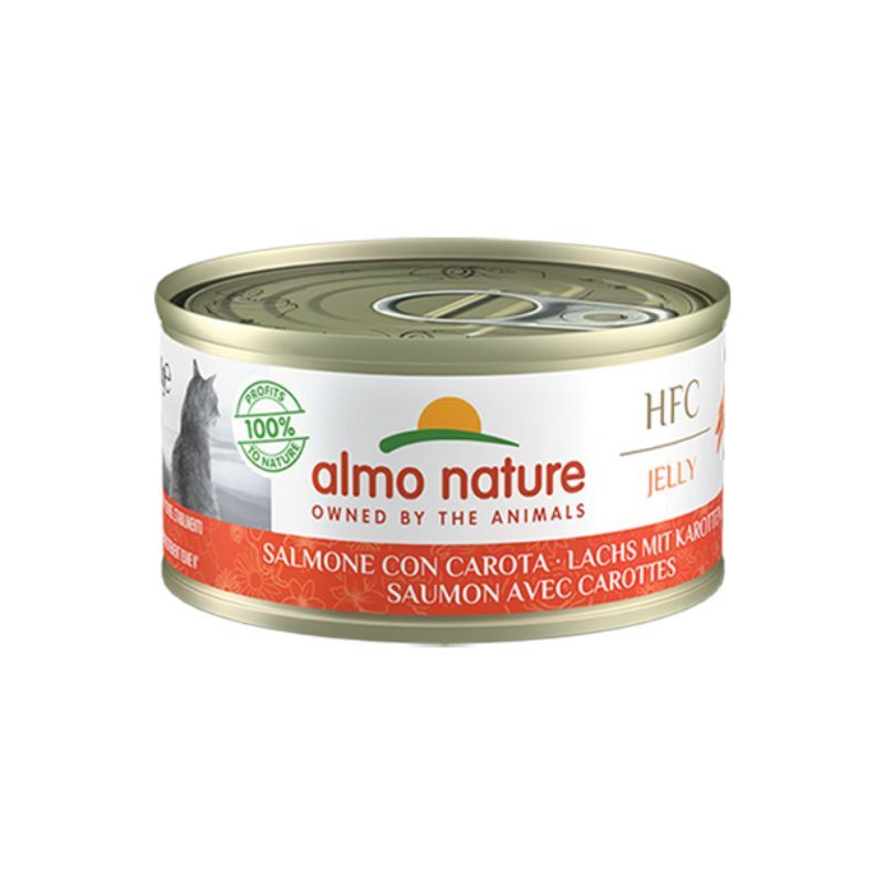 Almo nature cat hfc jelly salmone e carote 70gr